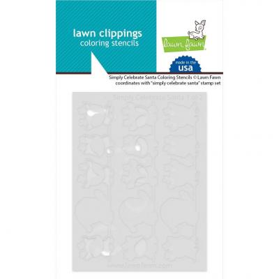 Lawn Fawn Stencil - Simply Celebrate Santa